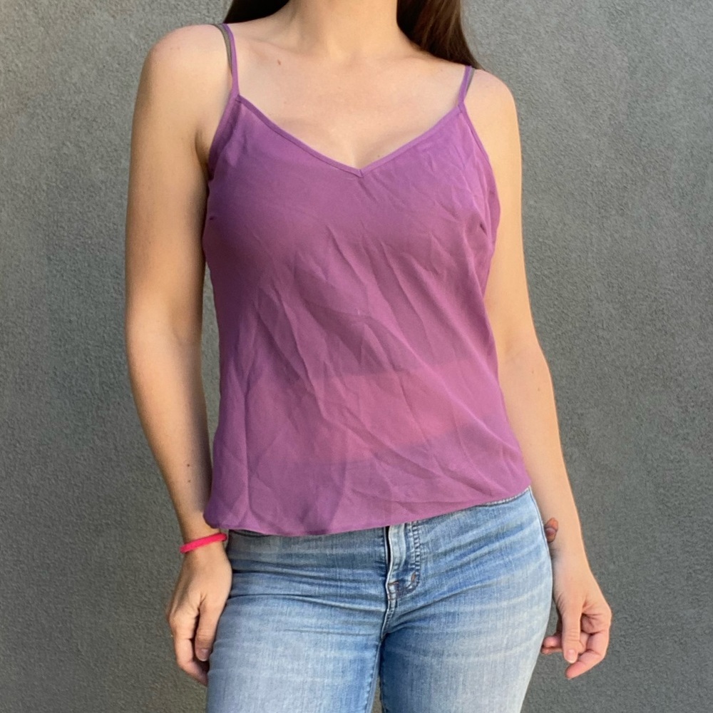 Vintage Sheer purple shirt